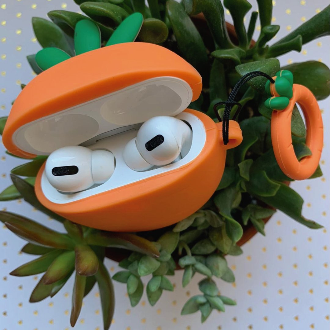 Funky Carrot  Protective Silicone Case for Airpods Pro - Cut & Durable
